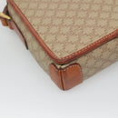 CELINE Macadam Canvas Shoulder Bag Beige Gold Auth 116806-16