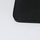 Christian Dior Honeycomb Canvas Chain Shoulder Bag Black Gold Auth 116807-12