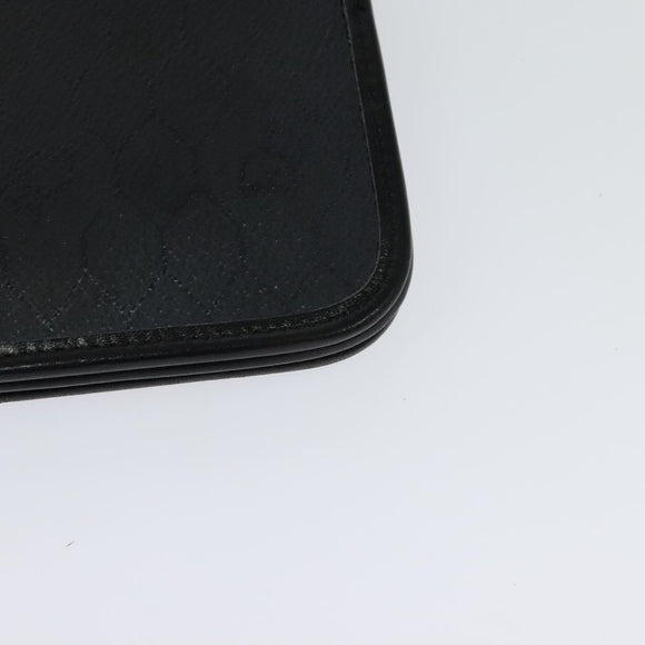 Christian Dior Honeycomb Canvas Chain Shoulder Bag Black Gold Auth 116807