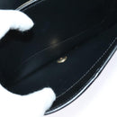 Christian Dior Honeycomb Canvas Chain Shoulder Bag Black Gold Auth 116807-21