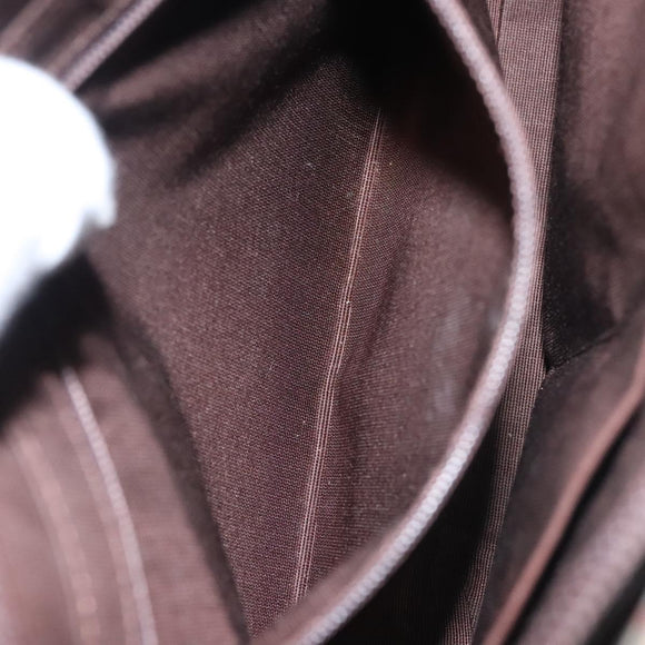 BURBERRY Nova Check Shoulder Bag Canvas Beige Brown gold Auth 116812