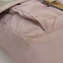 PRADA Shoulder Bag Nylon Pink Gray Silver Auth 116830-14