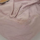 PRADA Shoulder Bag Nylon Pink Gray Silver Auth 116830-15