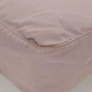 PRADA Shoulder Bag Nylon Pink Gray Silver Auth 116830-17