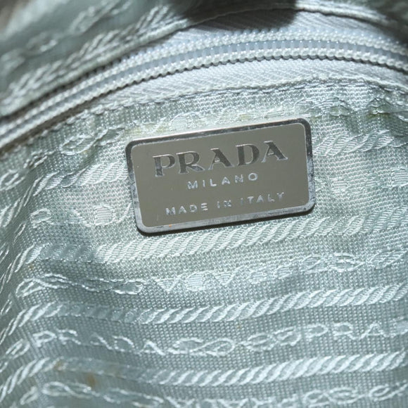 PRADA Shoulder Bag Nylon Pink Gray Silver Auth 116830
