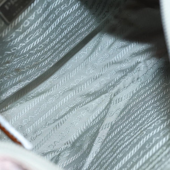 PRADA Shoulder Bag Nylon Pink Gray Silver Auth 116830