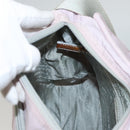 PRADA Shoulder Bag Nylon Pink Gray Silver Auth 116830-23