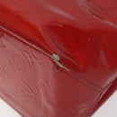 LOUIS VUITTON Monogram Vernis Reade PM Hand Bag Red Rouge M91088 LV Auth 116831-9