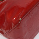 LOUIS VUITTON Monogram Vernis Reade PM Hand Bag Red Rouge M91088 LV Auth 116831-14