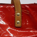 LOUIS VUITTON Monogram Vernis Reade PM Hand Bag Red Rouge M91088 LV Auth 116831-10