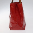LOUIS VUITTON Monogram Vernis Reade PM Hand Bag Red Rouge M91088 LV Auth 116831-4
