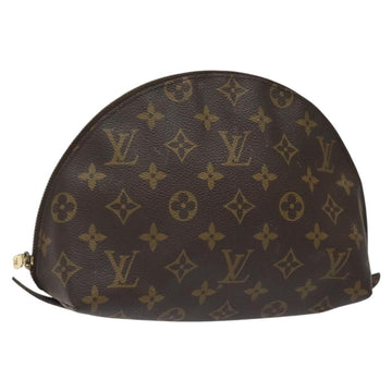 LOUIS VUITTON Monogram Trousse Demi Ronde Cosmetic Pouch M47520 LV Auth 116838