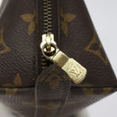LOUIS VUITTON Monogram Trousse Demi Ronde Cosmetic Pouch M47520 LV Auth 116838-8
