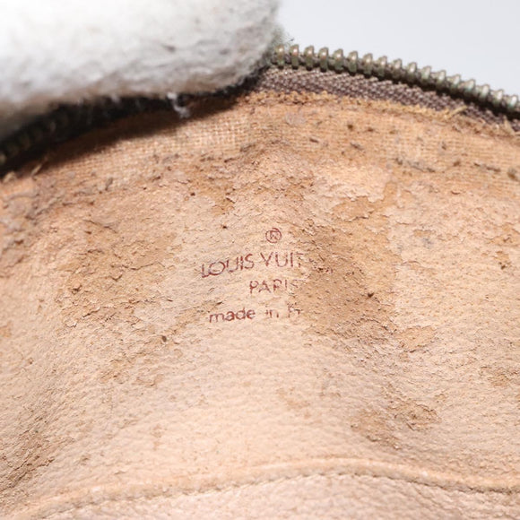 LOUIS VUITTON Monogram Trousse Demi Ronde Cosmetic Pouch M47520 LV Auth 116838