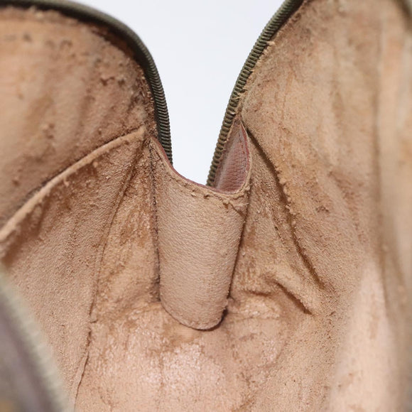 LOUIS VUITTON Monogram Trousse Demi Ronde Cosmetic Pouch M47520 LV Auth 116838