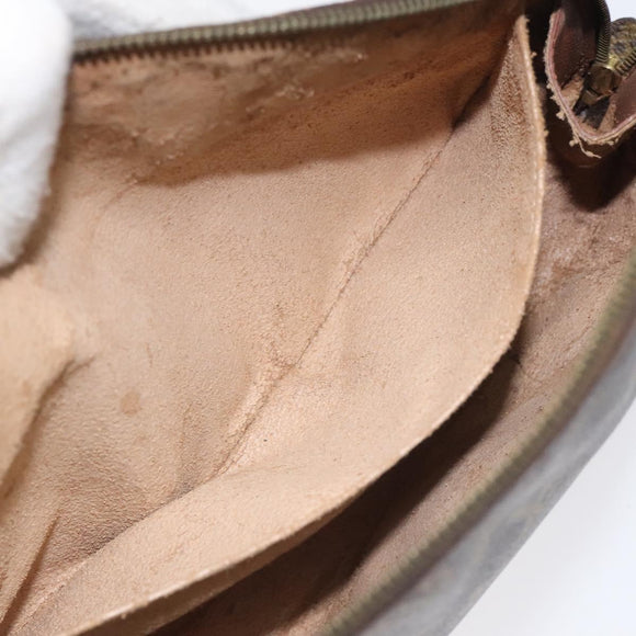 LOUIS VUITTON Monogram Trousse Demi Ronde Cosmetic Pouch M47520 LV Auth 116838