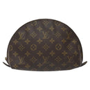 LOUIS VUITTON Monogram Trousse Demi Ronde Cosmetic Pouch M47520 LV Auth 116838-13