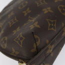 LOUIS VUITTON Monogram Trousse Demi Ronde Cosmetic Pouch M47520 LV Auth 116838-14
