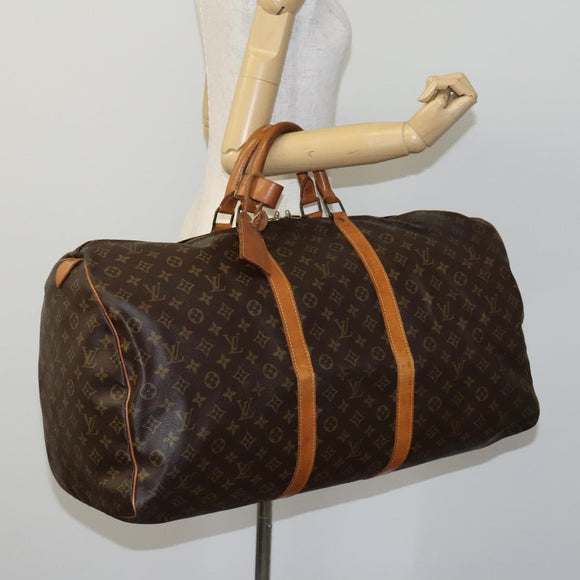 LOUIS VUITTON Monogram Keepall 60 Boston Bag M41422 LV Auth 116854