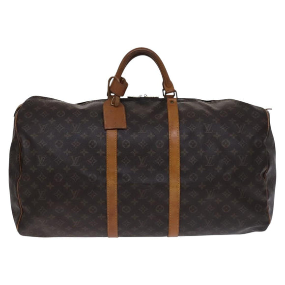 LOUIS VUITTON Monogram Keepall 60 Boston Bag M41422 LV Auth 116854
