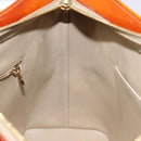 LOUIS VUITTON Monogram Vernis Houston Hand Bag Beige M91004 LV Auth 116856-19