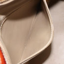 LOUIS VUITTON Monogram Vernis Houston Hand Bag Beige M91004 LV Auth 116856-21