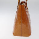 LOUIS VUITTON Monogram Vernis Houston Hand Bag Beige M91004 LV Auth 116856-3