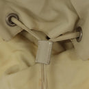 PRADA Backpack Nylon Cream Silver Auth 116860-29