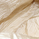 PRADA Backpack Nylon Cream Silver Auth 116860-11