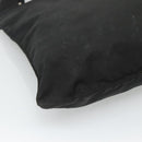 PRADA Shoulder Bag Nylon Black Silver Auth 116863-15