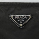 PRADA Shoulder Bag Nylon Black Silver Auth 116863-18
