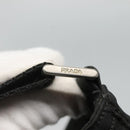 PRADA Shoulder Bag Nylon Black Silver Auth 116863-9