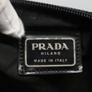 PRADA Shoulder Bag Nylon Black Silver Auth 116863-19