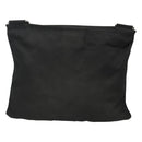 PRADA Shoulder Bag Nylon Black Silver Auth 116863-2