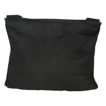 PRADA Shoulder Bag Nylon Black Silver Auth 116863 - 0