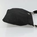 PRADA Shoulder Bag Nylon Black Silver Auth 116863-3