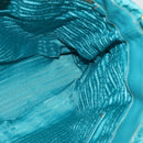 PRADA Hand Bag Nylon Leather 2way Turquoise Blue Gold Auth 116888-19