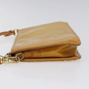 LOUIS VUITTON Monogram Vernis Lexington Accessory Pouch Beige M91010 Auth 116900-4