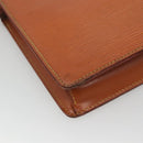 LOUIS VUITTON Epi Pochette Homme Clutch Bag Zipangu Gold M52528 LV Auth 116908-16