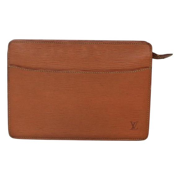 LOUIS VUITTON Epi Pochette Homme Clutch Bag Zipangu Gold M52528 LV Auth 116908