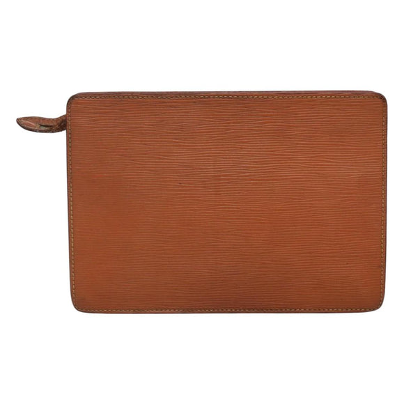 LOUIS VUITTON Epi Pochette Homme Clutch Bag Zipangu Gold M52528 LV Auth 116908