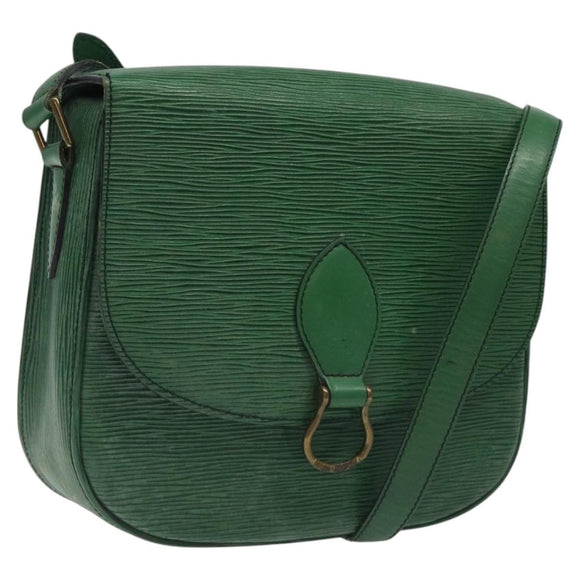 LOUIS VUITTON Epi Saint Cloud GM Shoulder Bag Green M52194 LV Auth 116909