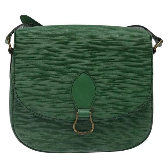 LOUIS VUITTON Epi Saint Cloud GM Shoulder Bag Green M52194 LV Auth 116909