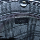 Burberrys Nova Check Hand Bag Canvas Beige Gold Auth 116935-16