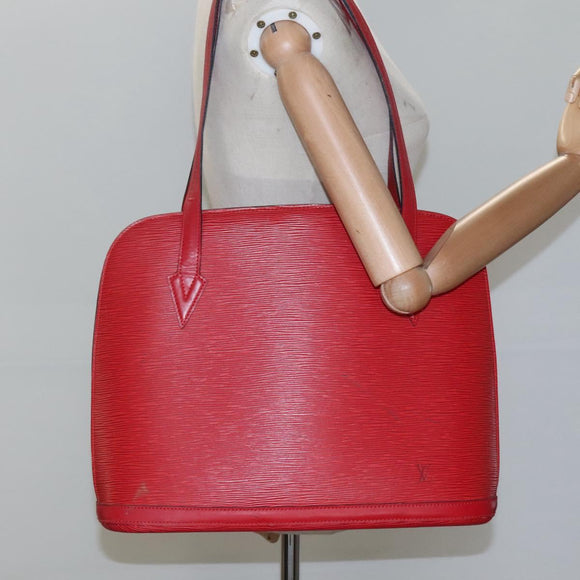 LOUIS VUITTON Epi Lussac Shoulder Bag Red M52287 LV Auth 116939