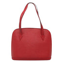 LOUIS VUITTON Epi Lussac Shoulder Bag Red M52287 LV Auth 116939-2