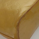 LOUIS VUITTON Monogram Vernis Houston Hand Bag Beige M91004 LV Auth 116941-15