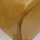 LOUIS VUITTON Monogram Vernis Houston Hand Bag Beige M91004 LV Auth 116941-17