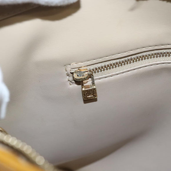 LOUIS VUITTON Monogram Vernis Houston Hand Bag Beige M91004 LV Auth 116941