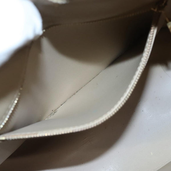 LOUIS VUITTON Monogram Vernis Houston Hand Bag Beige M91004 LV Auth 116941